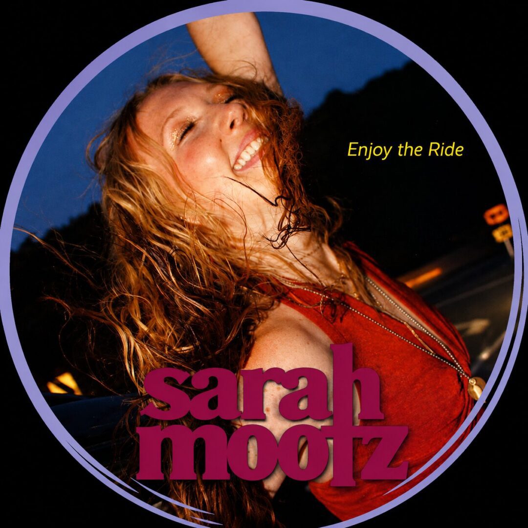 Album cover: smiling woman enjoying a night drive